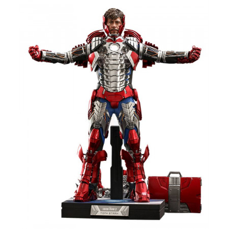 Iron Man 2 Movie Masterpiece akčná figúrka 1/6 Tony Stark (Mark V Suit Up Version) Deluxe 31 cm